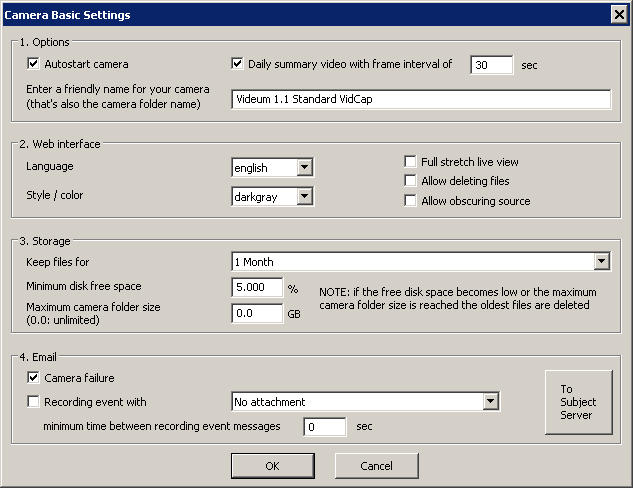 Camera Basic Settings